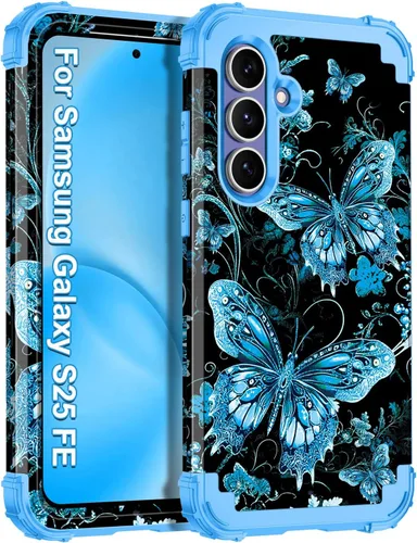 Vista 46 de Casetego Funda para Galaxy A16 5G, que brilla en la oscuridad, tres capas, resistente, a prueba de golpes, protección completa, policarbonato duro