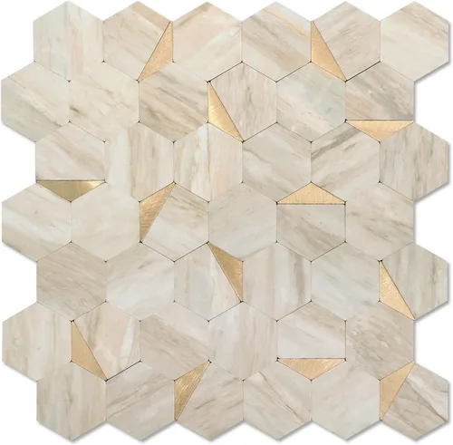 Vista 17 de Smaple - Protector contra salpicaduras hexagonales para pared de cocina, resistente al calor, azulejos inteligentes de PVC, 12 pulgadas, piedra