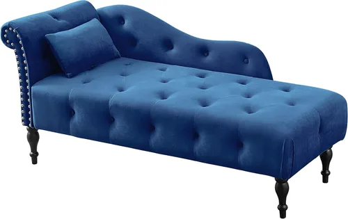 Vista 23 de HomSof Silla moderna de interior con tumbona sin brazos con patas de madera maciza