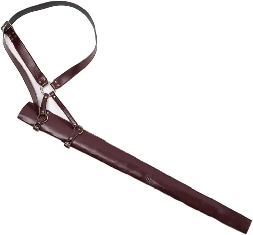 Vista 13 de BLESSUME Cinturón medieval de caballero con espada rana funda de estoque, soporte de vaina de estoque, 1 unidad