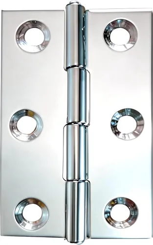 Vista 2 de Bisagra de puerta de acero inoxidable para muebles para el hogar, 10 unidades, 2.15 x 1.3 pulgadas