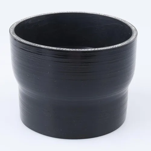 Vista 72 de AC PERFORMANCE ID de 1" a 1/2" (25mm a 13mm) Manguera de silicona recta reductora de 3 capas reforzada negra, 3" de longitud