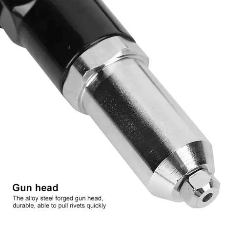 Vista 5 de Adaptador de pistolas de remache eléctricas, juego de cabeza de pistolas remachadoras inalámbricas, herramienta de taladro de alta dureza, accesorio