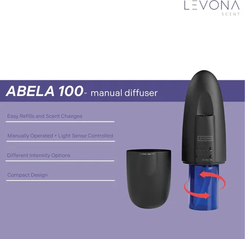 Vista 8 de Levona Scent Difusor sin agua: máquina de aire de aroma de lujo para el hogar - Difusor inteligente con enchufe para aceites esenciales - Difusor