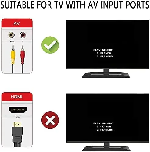 Vista 3 de Retro Classic Controller, Mini Retro Game System Built-in 620 Games, Old-School Gaming System for Adults and Kids