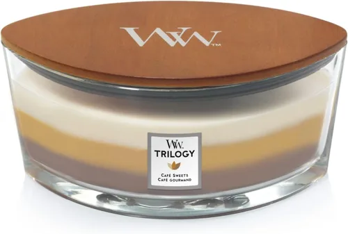 Vista 26 de WoodWick Evening Luxe - Vela mediana en frasco con forma de reloj de arena, cera de mezcla de soya prémium, mecha de madera Pluswick Innovation