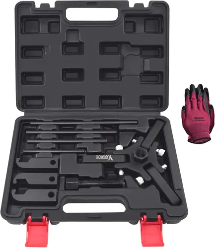 Vista 7 de Extractor de equilibrador armónico, kit de extractor de polea de amortiguador de equilibrador armónico, compatible con Ford GM Chrysler Cadillac