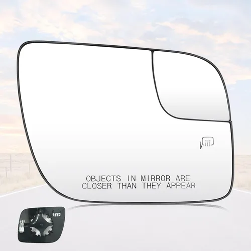 Vista 9 de Youxmoto Espejo de cristal con calefacción lateral para Ford Explorer 2011 2012 2013 2014 2015 2016 2017 conductor izquierdo y pasajero derecho