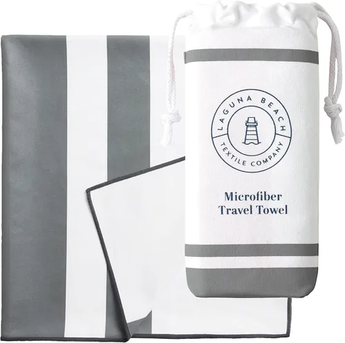 Vista 13 de Laguna Beach Textile Co - Toalla de playa de microfibra de secado rápido y libre de arena, para piscina, gimnasio, yoga, playa, extragrande, 35" x