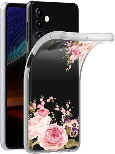 Vista 3 de Funda para Galaxy A32 5G, funda para Samsung A32 5G, funda transparente y flexible de silicona de goma suave TPU para Samsung Galaxy A32 5G