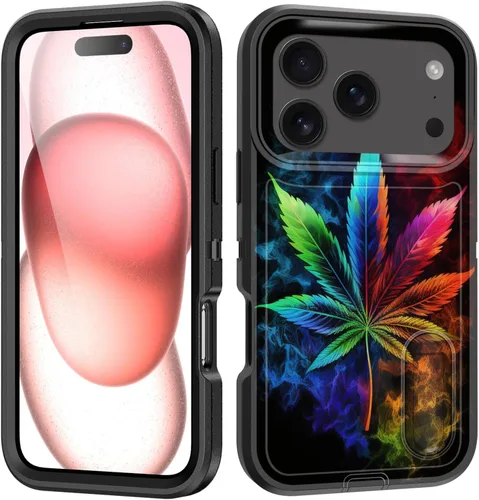 Vista 110 de Funda para iPhone Air con soporte integrado, a prueba de golpes, polvo y caídas, 3 capas, grado militar, funda protectora para iPhone Air de 6.5