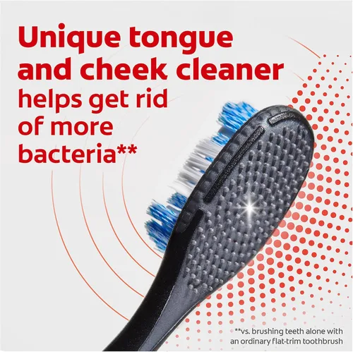 Vista 7 de Kit de inicio de cepillo de dientes Colgate con cabezal reemplazable, Optic White, 2 cabezales de cepillo