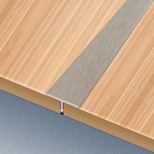 Vista 12 de Tira de transición de piso para puerta de cocina, dormitorio, tira de transición de piso en T, decoración de huecos de piso de madera a azulejos