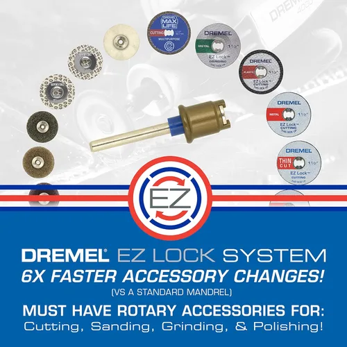 Vista 8 de Dremel EZ476 1 1/2-Inch EZ Lock Rotary Tool Cut-Off Ruedas para plástico - 5