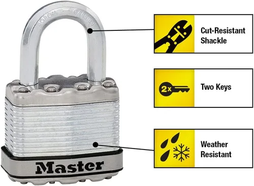 Vista 2 de Master Lock M1XD Magnum - Candado resistente con llave, 1 paquete