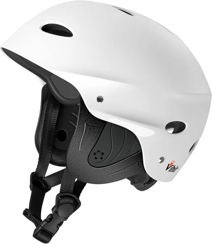 Vista 7 de Vihir Adult Water Sports Adjustable Helmet with Ears - Perfect for Kayaking, Boating,Surfing
