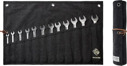 Vista 8 de IRONCUBE Bolsa de herramientas, bolsa de almacenamiento enrollable para herramientas manuales y llaves