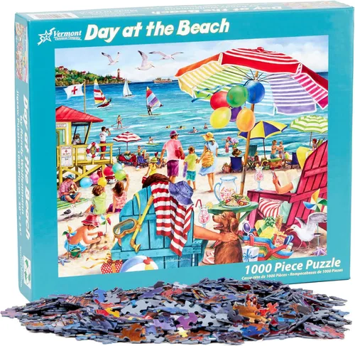 Vista 3 de Vermont Christmas Company Day at The Beach - Rompecabezas de 1000 piezas