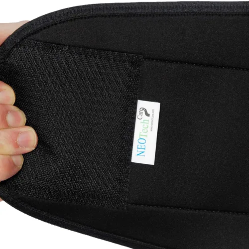 Vista 5 de NeoTech Care Soporte de espalda de neopreno para hombres o mujeres, cinturón de soporte lumbar ajustable y transpirable para dolor de espalda baja