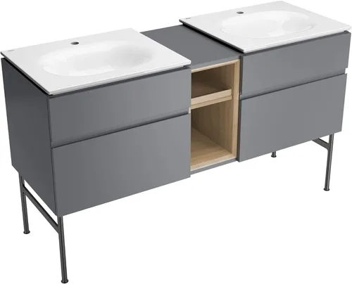 Vista 10 de American Standard 8722000.243 Studio S - Juego de patas para tocador, color negro mate