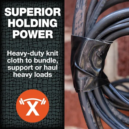 Vista 2 de Cinta Adhesiva de Uso Pesado T-Rex con Respaldo Resistente a los Rayos UV e Impermeable para Reparaciones Ferozmente Fuertes, 1.88" x 30 yardas