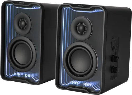 Edifier QR30 2.0 Altavoz activo de escritorio, altavoces compactos Bluetooth V5.4 para computadora, altavoz inalámbrico de estantería, 30W (RMS),