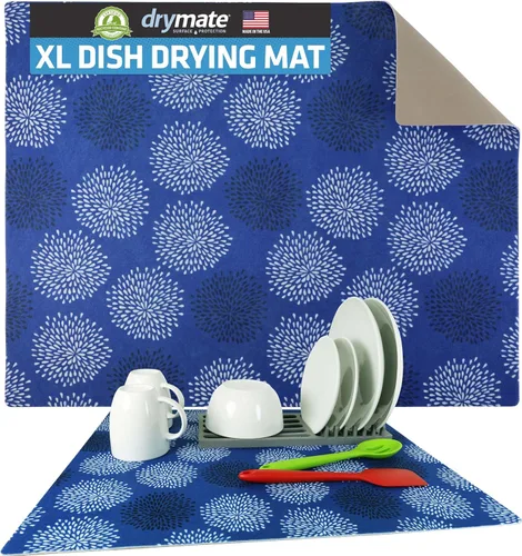 Vista 17 de Drymate Tapete para cafetera, (accesorio de barra de estación de café) protege las encimeras de cocina de derrames, manchas y arañazos, absorbente