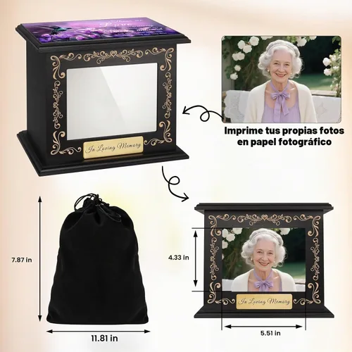 Vista 4 de Urna para cenizas para mujer