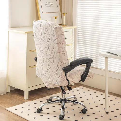 Vista 56 de Fundas elásticas para sillas – Fundas deslizables duraderas con cremallera para escritorio de computadora, sillas universales para juegos/oficina, 05