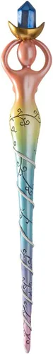 Vista 3 de Pacific Giftware Magia Mística Brujas y Magos Resina Espiral Diosa Varita Cosplay
