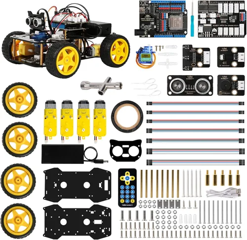 ACEBOTT Kit de robótica para niños de 8 a 12 años de 12 a 16 años, kit de coche robot inteligente compatible con Arduino & Scratch, kit de robot de