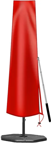 Vista 7 de OKPOW Cubierta de sombrilla de patio para sombrillas de 9 a 12 pies, impermeable 420D, cubierta de sombrilla con cremallera para terraza, piscina