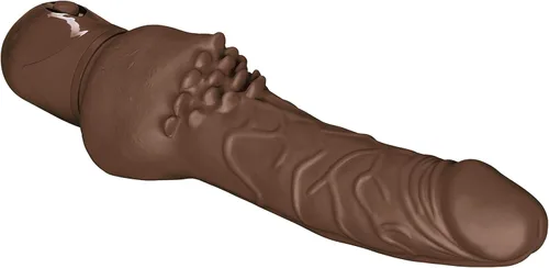 Vista 4 de CalExotics Novelties - Consolador cliterrific resistente al agua, color marrón