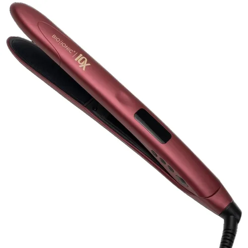 Vista 12 de Bio Ionic 10X Plancha Alisadora, Plancha para el Cabello con Placas Sónicas Vibradoras de 1 Pulgada, Plancha Plana con Complejo Mineral Generador