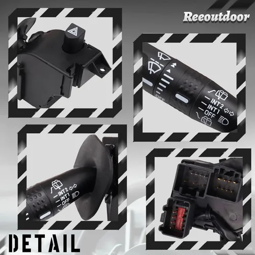 Vista 2 de CBS1172 Interruptor Multifuncional de Señal de Giro con Atenuador de Faros, Interruptor de Limpiaparabrisas Compatible con 02-05 Explorer, 03-06