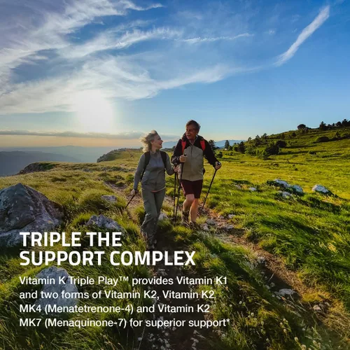 Vista 3 de Suplemento de Vitamina K Triple Play de Bronson (vitamina K2 MK7 / vitamina K2 MK4 / vitamina K1) 0,00002 oz, 1