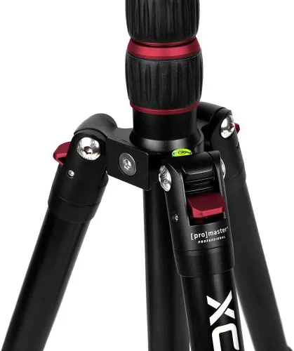 Vista 7 de ProMaster XC-M 525K Kit de trípode profesional con cabeza - rojo