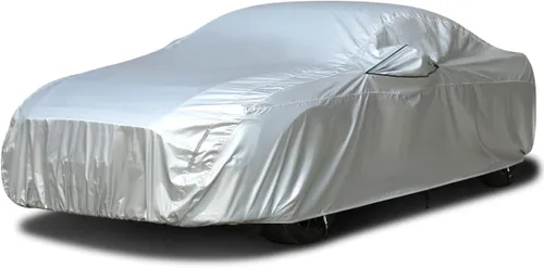 Vista 47 de Tecoom Funda impermeable para todo tipo de clima, resistente al viento, protector de granizo con forro polar y puerta con cremallera, protección