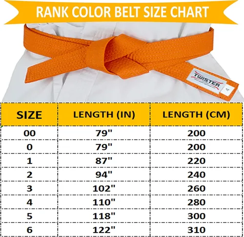 Vista 2 de Twistercinturones de Rank para artes marciales Karate, Aikido, Taekwondo, judo