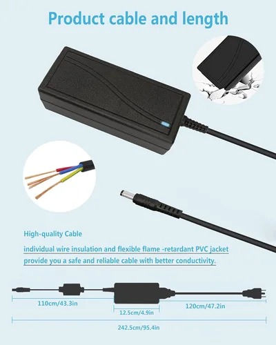 Vista 5 de Adaptador de fuente de alimentación de 5V 5A DC AC a DC 5Volt 5A 3A 2A 1A Adaptador de corriente Convertidor de fuente de alimentación 5V