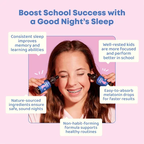 Vista 7 de JoySpring Calmify Magnesium Glycinate and Liquid Melatonin for Kids