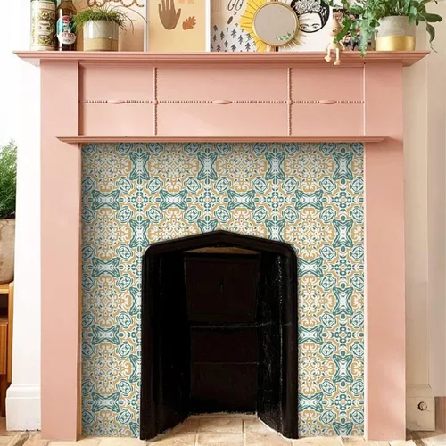 Vista 19 de Alwayspon Adhesivos de transferencia de azulejos de vinilo esmerilado para despegar y pegar, calcomanías autoadhesivas para azulejos de pared