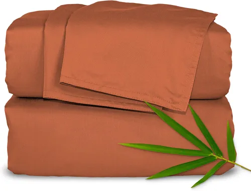 Vista 31 de Pure Bamboo - Juego de sábanas Queen de bambú, 100 % viscosa orgánica genuina derivada del bambú, lujosamente suave y refrescante, doble costura