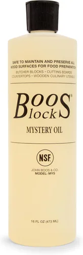 John Boos MYSB Mystery Aceite para Bloque de Carnicero, Botella de 16 Onzas