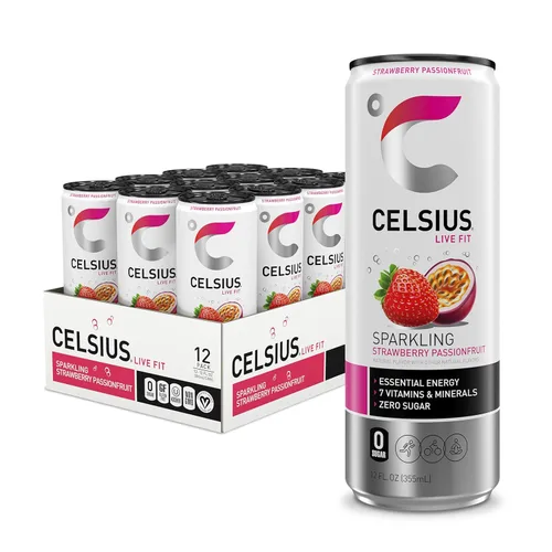 Vista 48 de CELSIUS Essential Energy Drink - Bebida energética esencial de 12 onzas líquidas, Arctic Vibe Sparkling Frozen Berry Edition (paquete de 12)