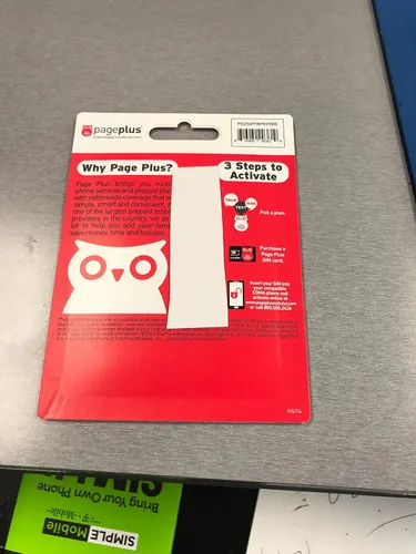 Vista 2 de Page Plus Uso de simulador 4G LTE en cualquier teléfono de Verizon 4G LTE prepagado