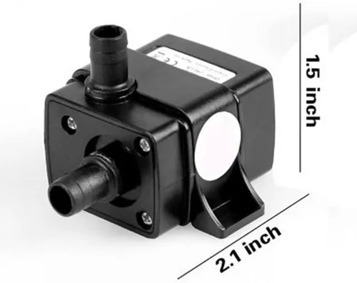 Vista 2 de 12V 4.8W 24V 5.8W 240LH Pump Solar Brushless Motor Circulation Submersible Pumps Ultra Quiet(12V 4.8W)