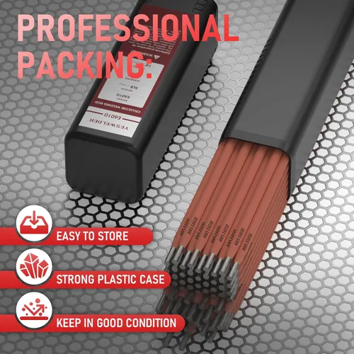 Vista 4 de YESWELDER E6010 Varilla de soldadura de 4 mm y 2.27 kg