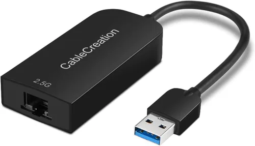 Vista 9 de Adaptador USB a Ethernet, CableCreation USB 3.0 a 10/100/1000 Gigabit Adaptador de red LAN con cable compatible con Nintendo Switch, Windows