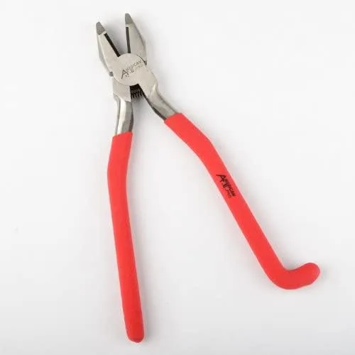 ATE Pro. USA - Alicates para trabajadores de hierro resistentes de 9-1/2 pulgadas, con resorte, acero de alto carbono, alambre de amarre recocido